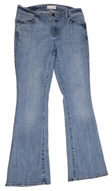 Ann Taylor LOFT "Made and Loved" Mid-Rise Flare Leg denim jeans Size 10/30 EUC